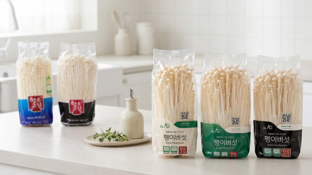 닥터애그, ‘황소고집’ 팽이버섯 패키지 리뉴얼… 스마트팜 버섯 브랜드 전면 강화